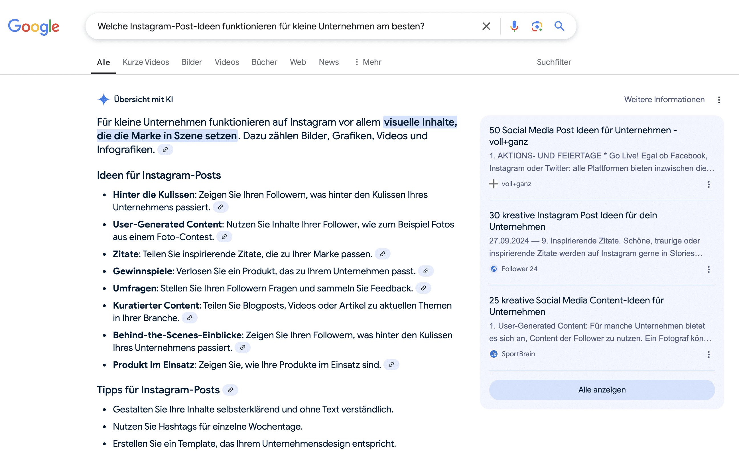 Beispiel AI-Overview